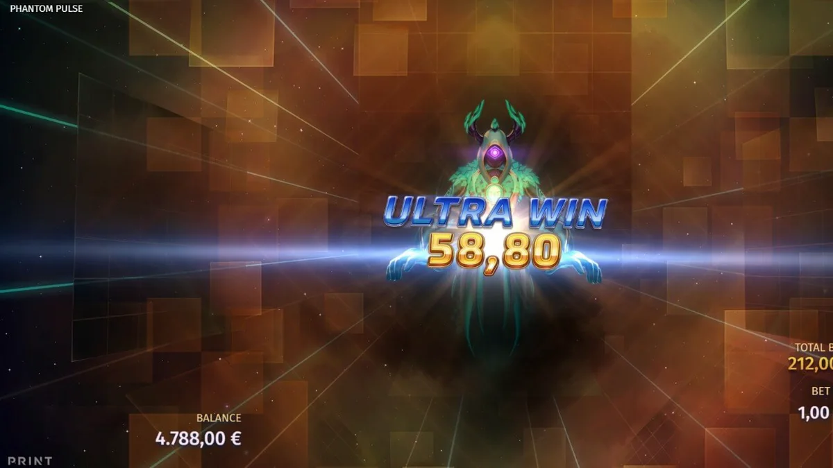 Tampilan visual futuristik dari slot Phantom Pulse dengan grid 7x7