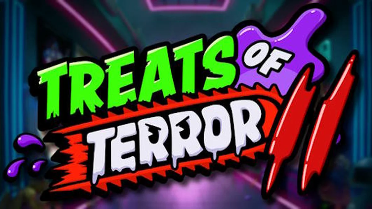 Tampilan visual slot Treats of Terror II dengan tema permen horor